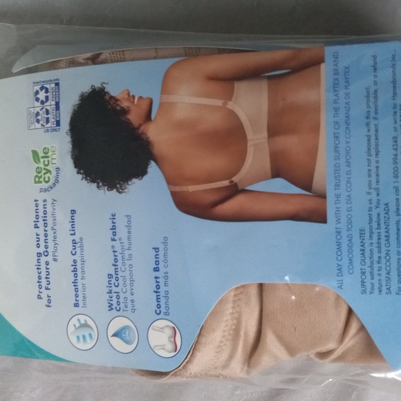 Playtex 18 Hour bra beige size 38D New - Picture 3 of 4